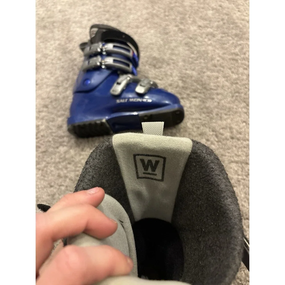 Salomon Womens Performa 4.0 Blue Adjustable Ankle Ski Boots Size US 6.5